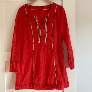 Prana Tunic Embroidered Medium 100% Cotton